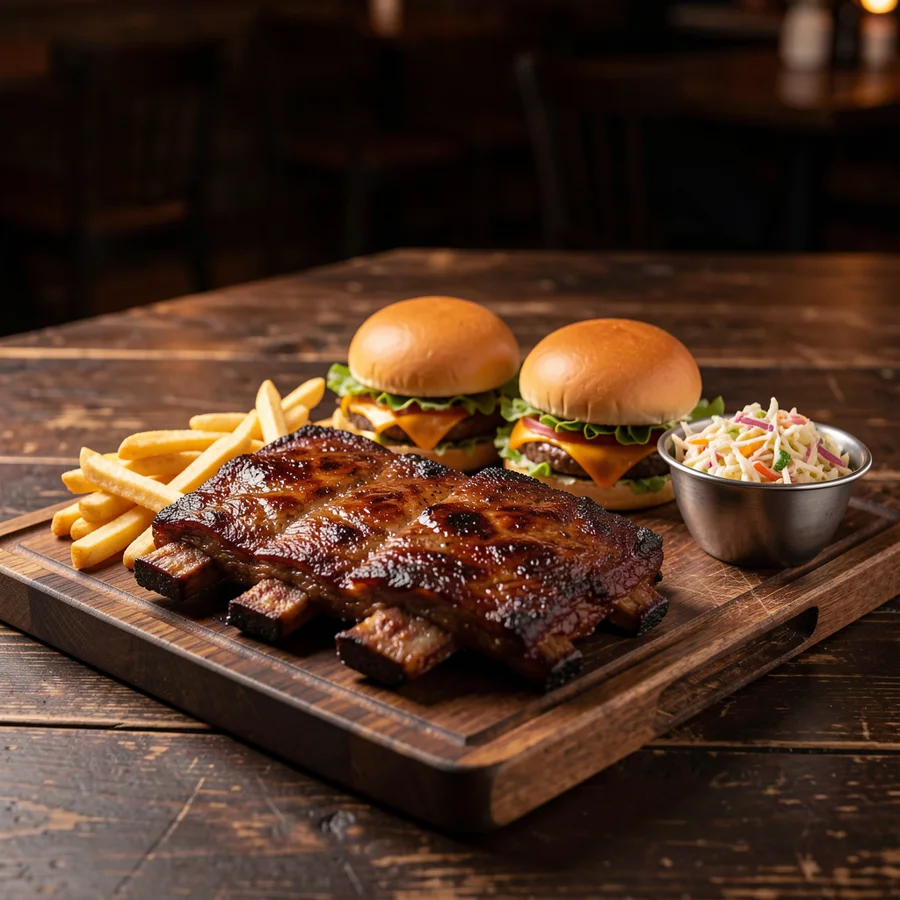 The "Cycle" Combo at Fat Ivor's Rib Rack