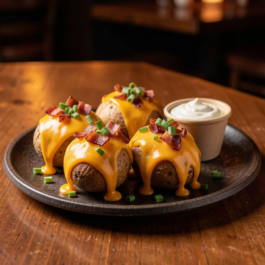 Potato Skins at Fat Ivor's Rib Rack